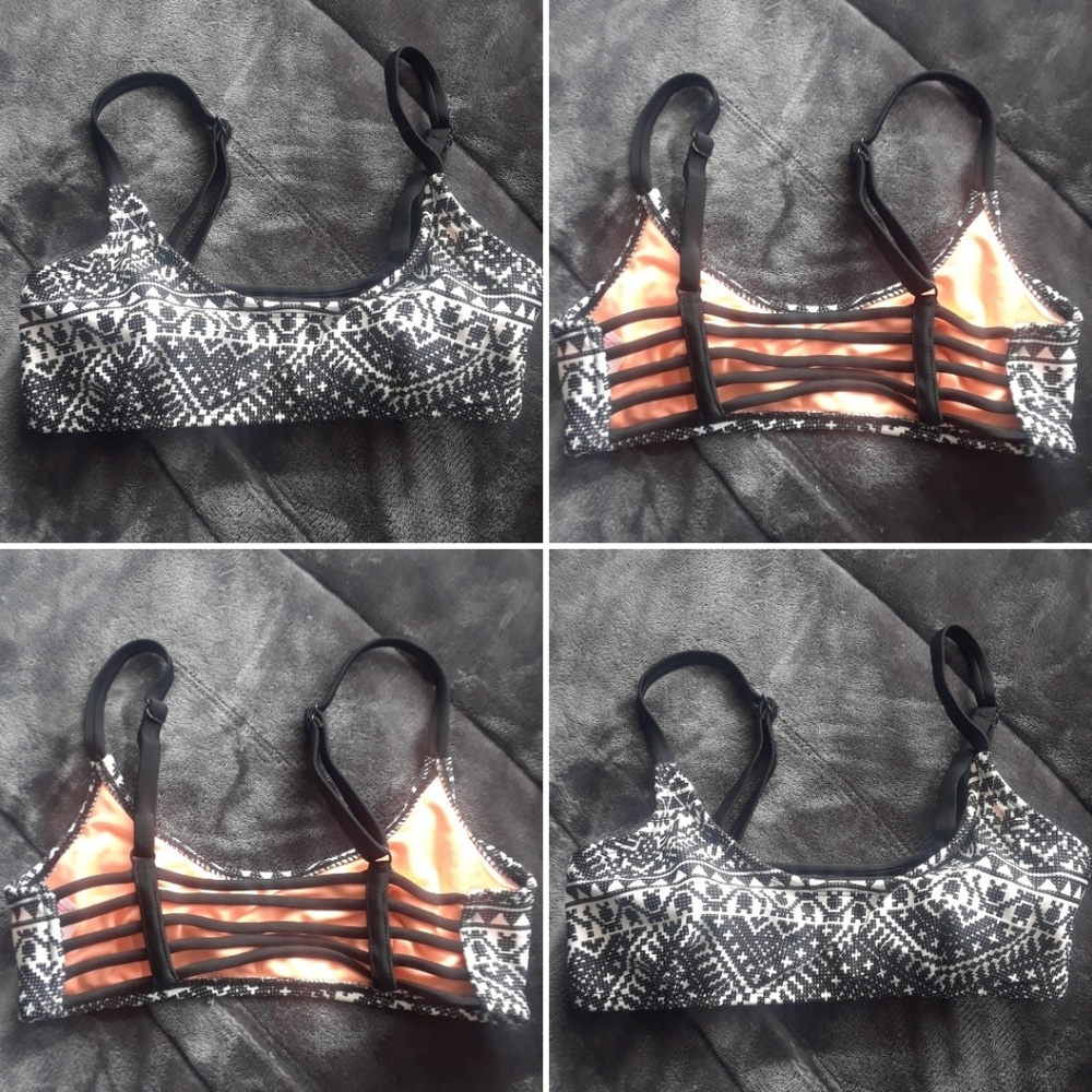 Super cute swim top w/strappy adjustable back.